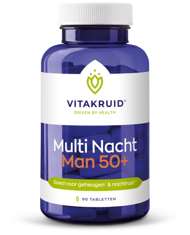 Vitakruid Multi nacht man 50+ 90 tabletten