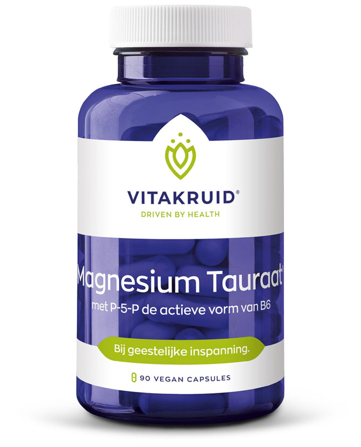 Vitakruid Magnesium tauraat met P-5-P 90 vegetarische capsules