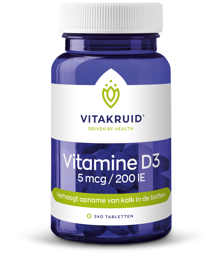 Vitakruid Vitamine D3 5 mcg / 200 IE 240 tabletten