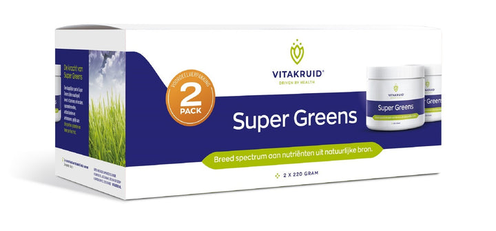 Vitakruid Super Greens 2-pack 220 gram 2 stuks