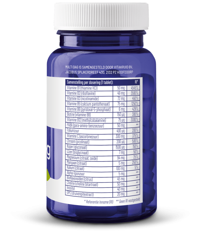 Vitakruid Multi dag 30 tabletten