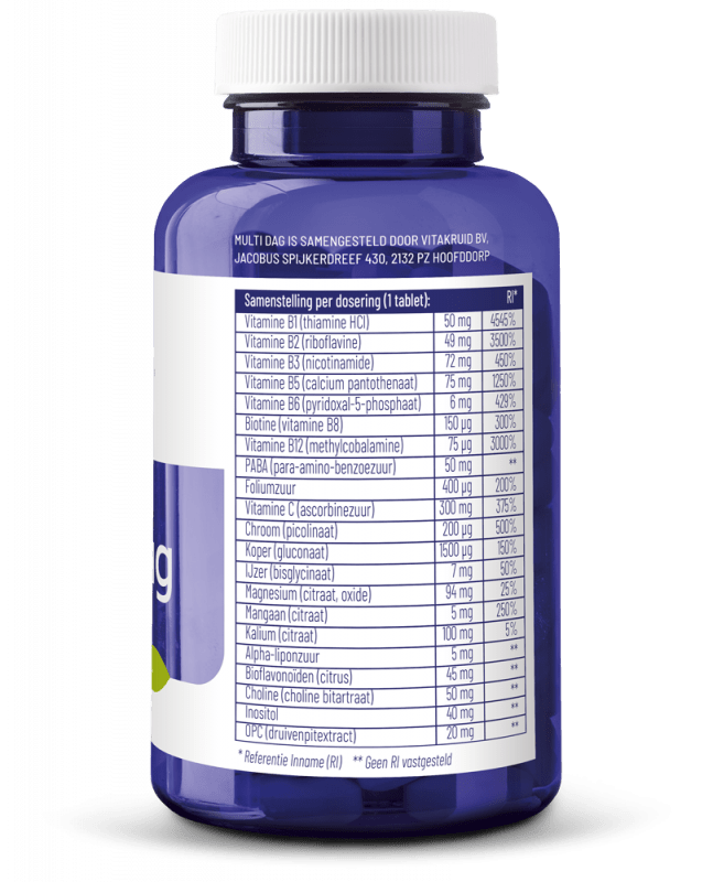 Vitakruid Multi dag 90 tabletten