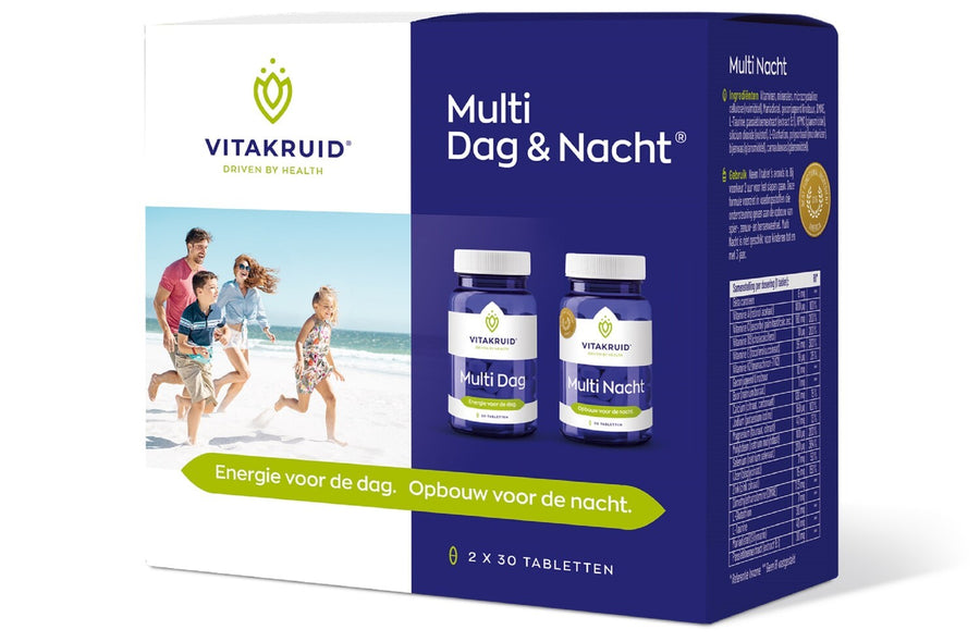 Vitakruid Multi dag & nacht 2 x 30 tabletten 60 tabletten