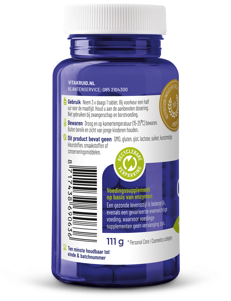 Vitakruid Glutazyme 90 tabletten