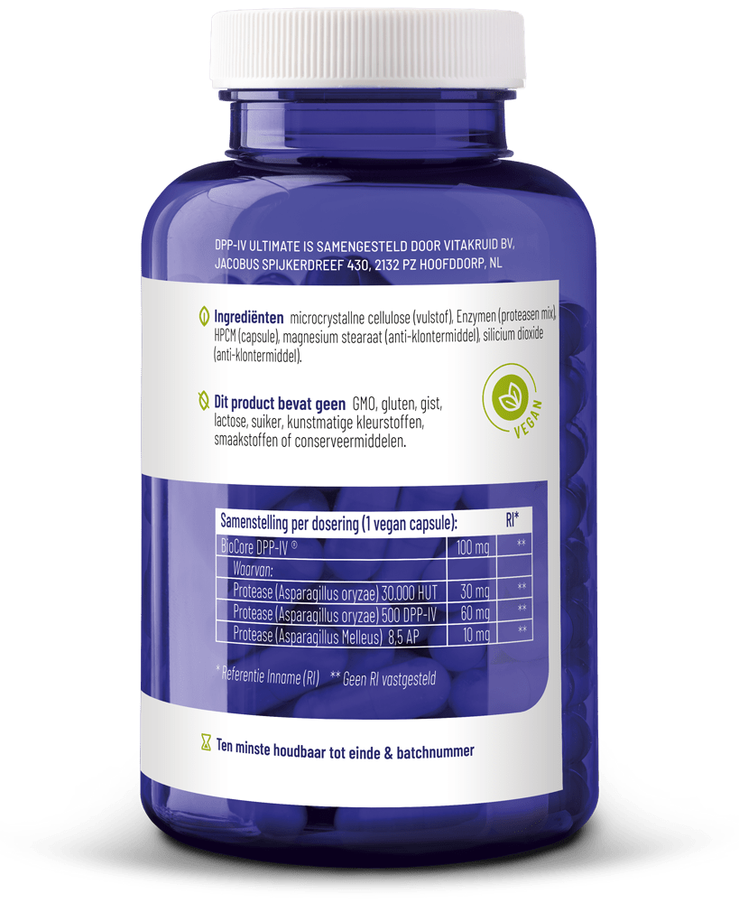 Vitakruid DPP-IV Ultimate 180 180 vegetarische capsules