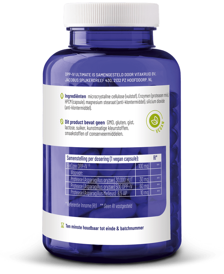 Vitakruid DPP-IV Ultimate 180 180 vegetarische capsules