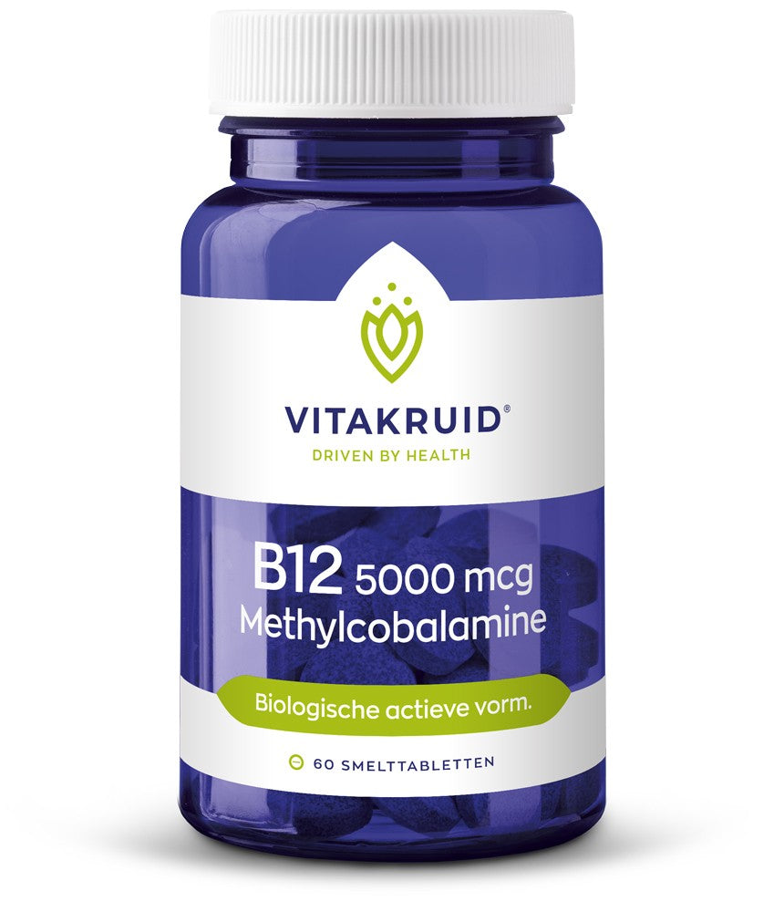 Vitakruid B12 5000 mcg methylcobalamine 60 smelttabletten