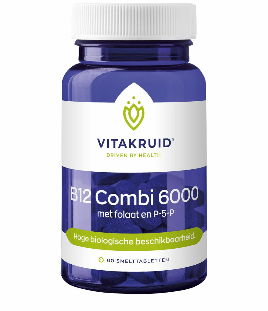 Vitakruid B12 Combi 6000 met folaat & P-5-P 60 smelttabletten