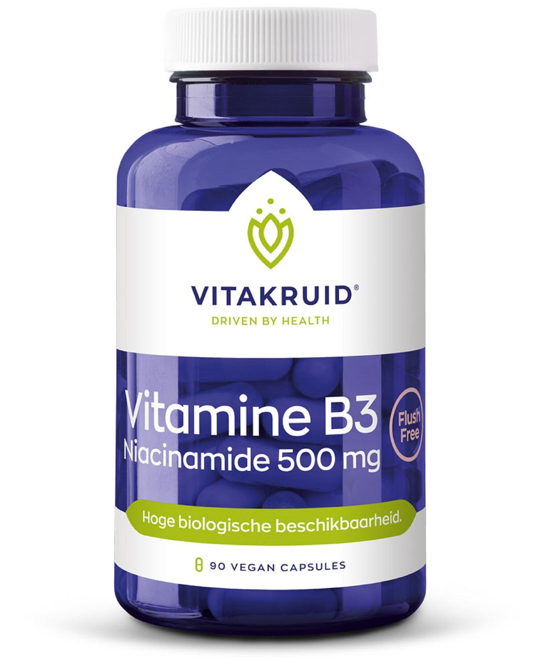Vitakruid Vitamine B3 Niacinamide 500 mg 90 vegetarische capsules