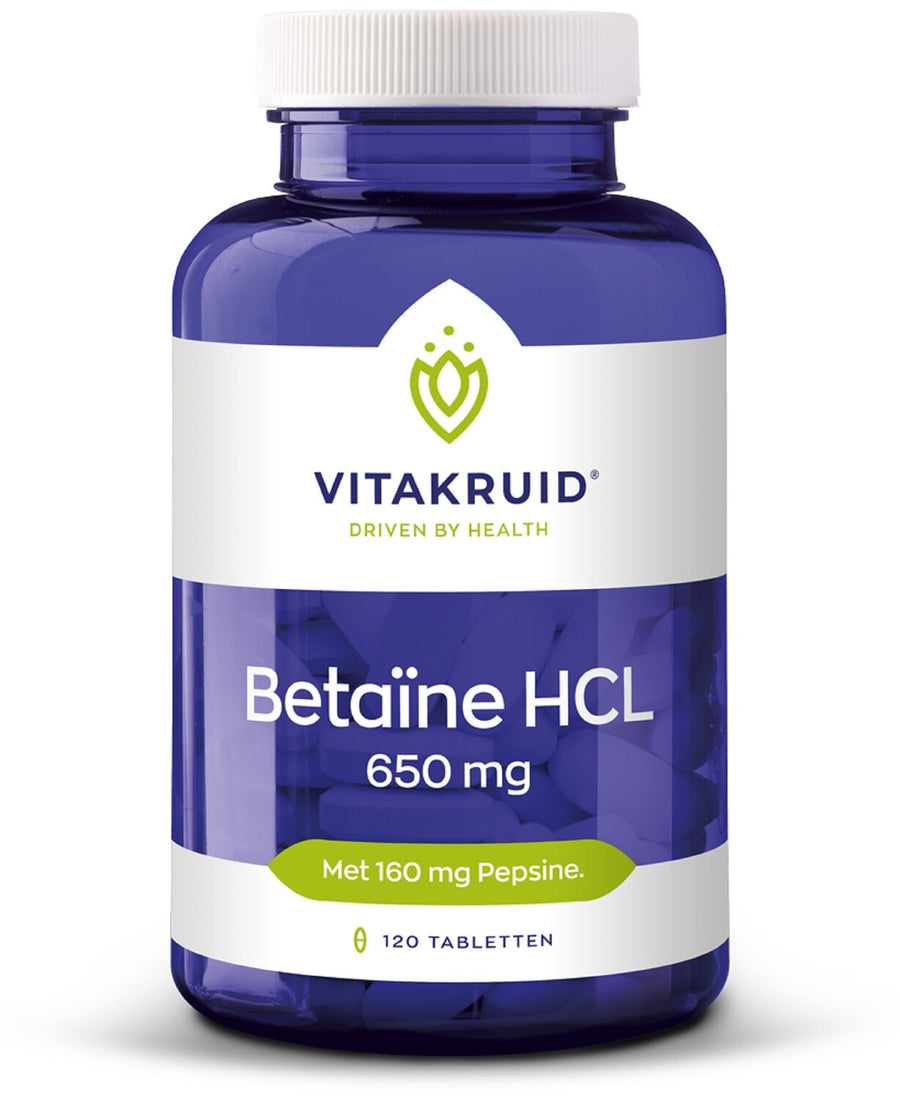 Vitakruid Betaine HCL 650 mg & pepsine 160 mg 120 tabletten