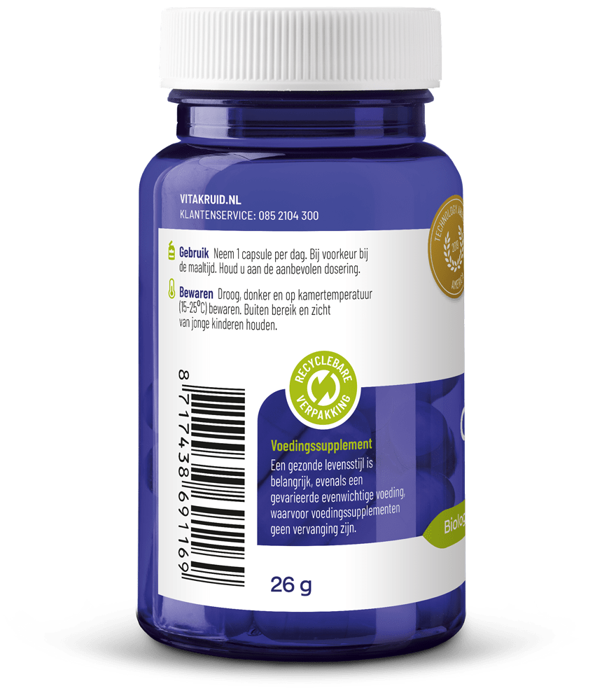 Vitakruid Q10 Ubiquinol 100 mg 60 vegetarische capsules