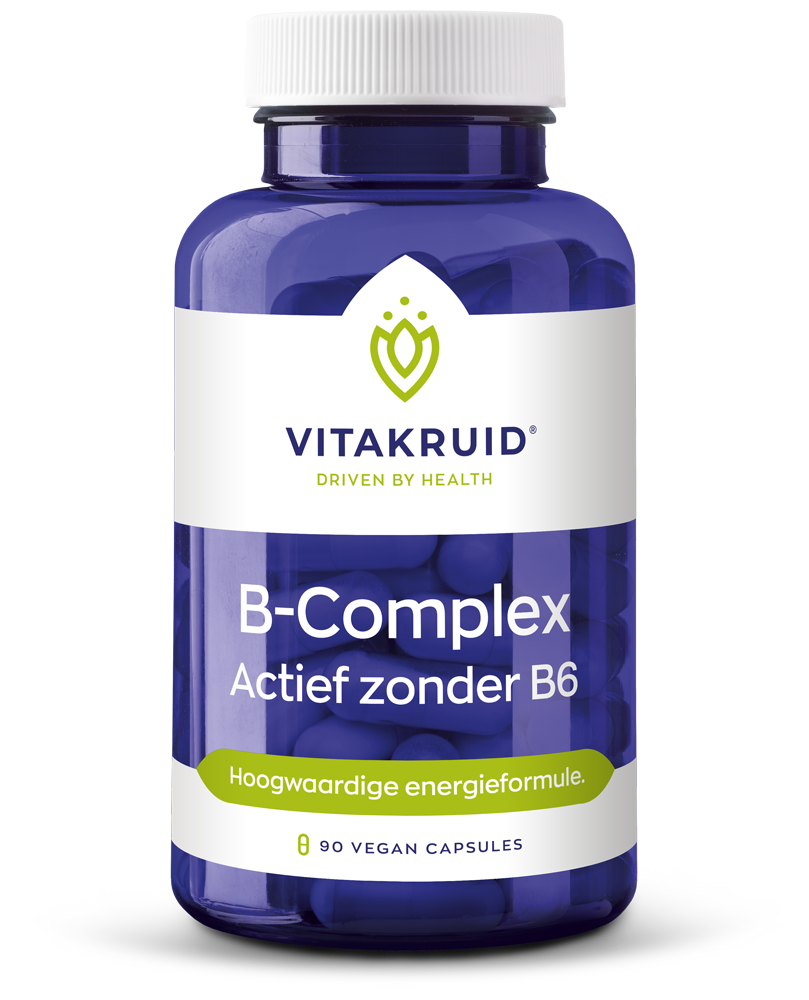 Vitakruid B-Complex actief zonder B6 90 vegetarische capsules