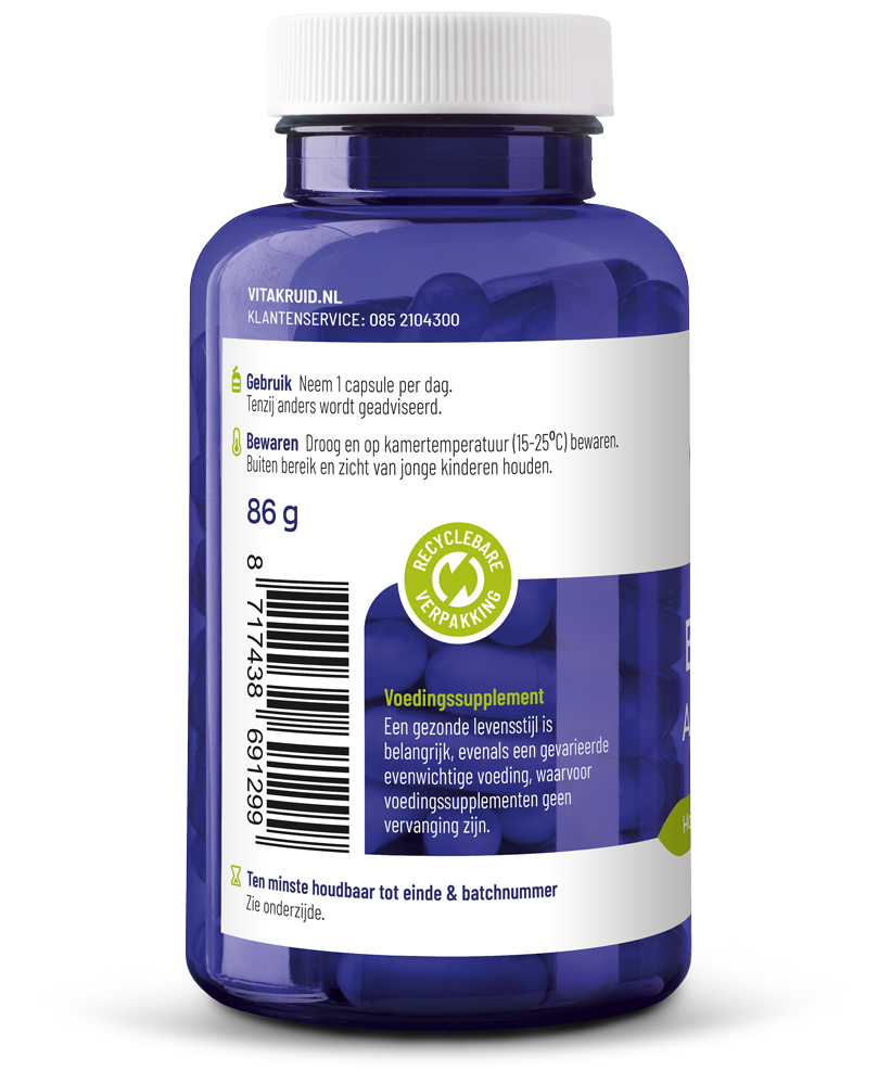 Vitakruid B-Complex actief zonder B6 90 vegetarische capsules