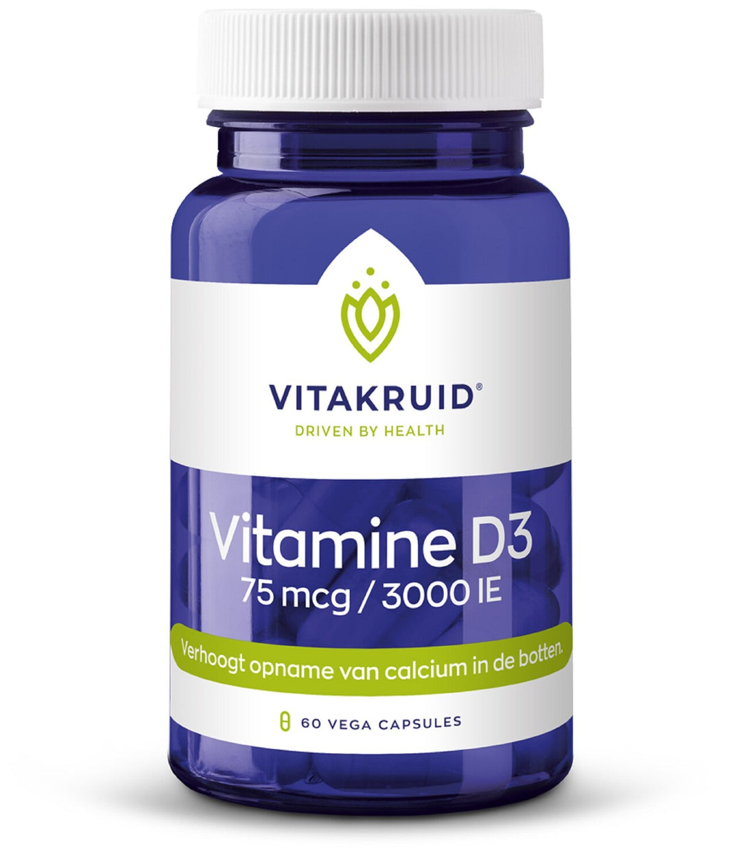 Vitakruid Vitamine D3 75 mcg / 3000 IE 60 vegetarische capsules