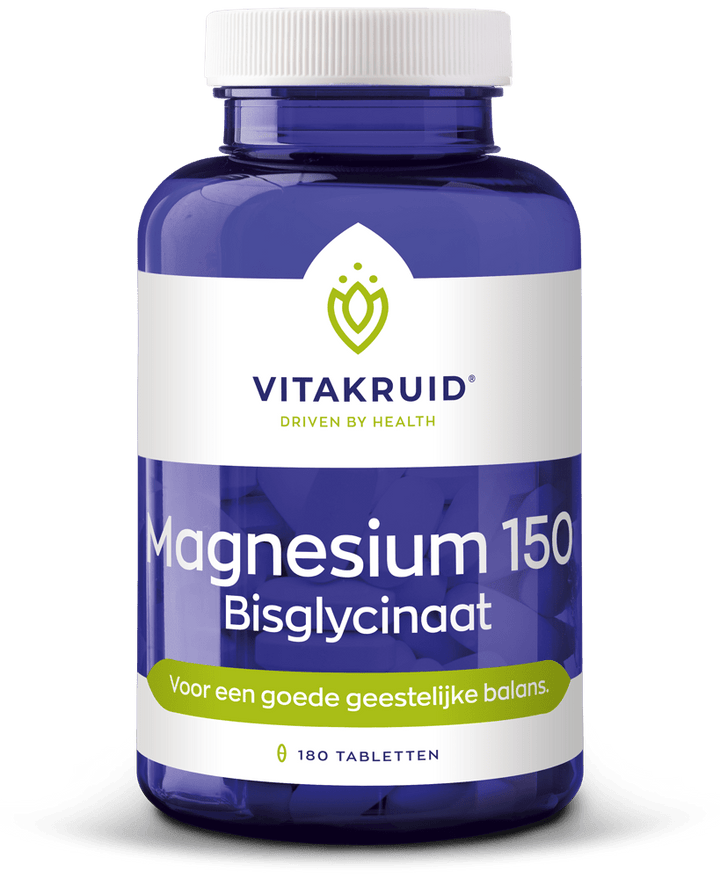 Vitakruid Magnesium 150 bisglycinaat 180 tabletten