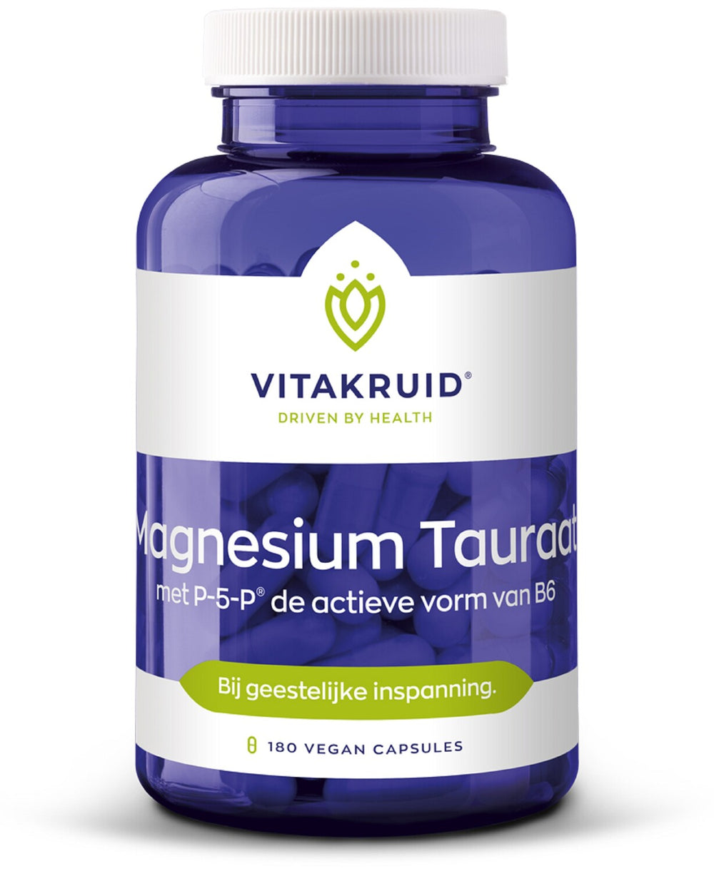 Vitakruid Magnesium tauraat met P-5-P 180 vegetarische capsules