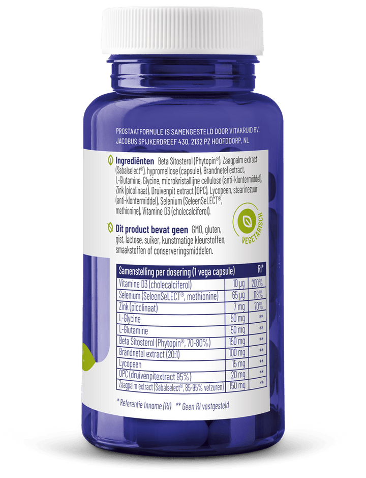 Vitakruid Prostaatformule 60 vegetarische capsules