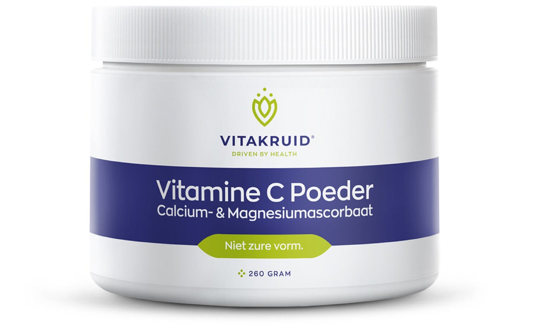 Vitakruid Vitamine C poeder calcium- & magnesiumascorbaat 260 gram
