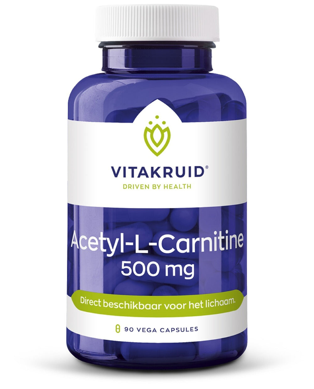 Vitakruid Acetyl-L-Carnitine 500mg 90 vegetarische capsules