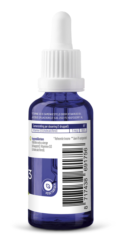 Vitakruid Vitamine D3 druppels 30 milliliter