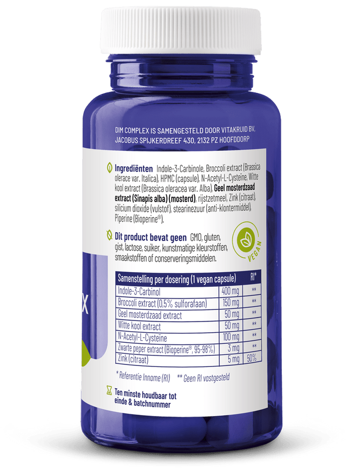 Vitakruid DIM complex 60 vegetarische capsules