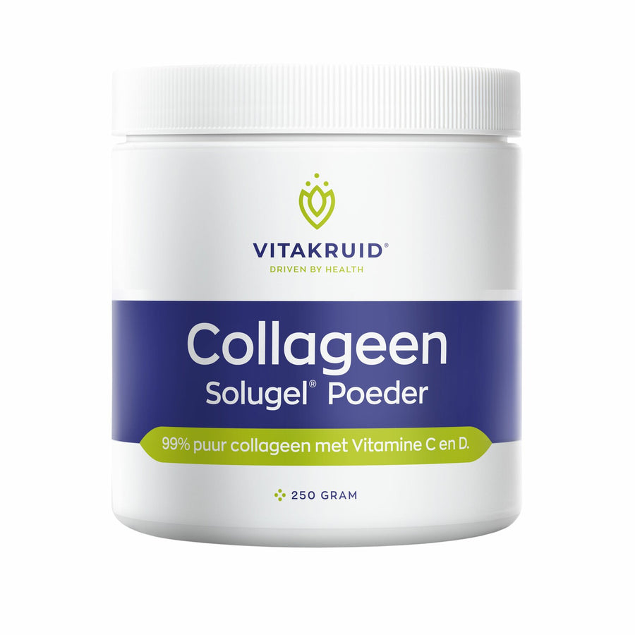 Vitakruid Collageen Solugel poeder met C en D 250 gram