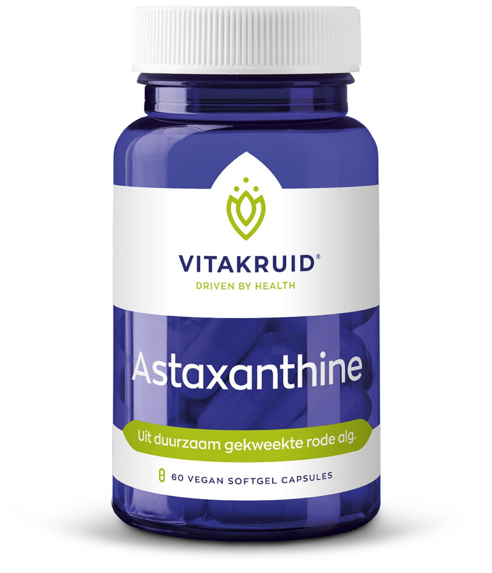 Vitakruid Astaxanthine vegan uit duurzaam gekweekte alg 60 softgels