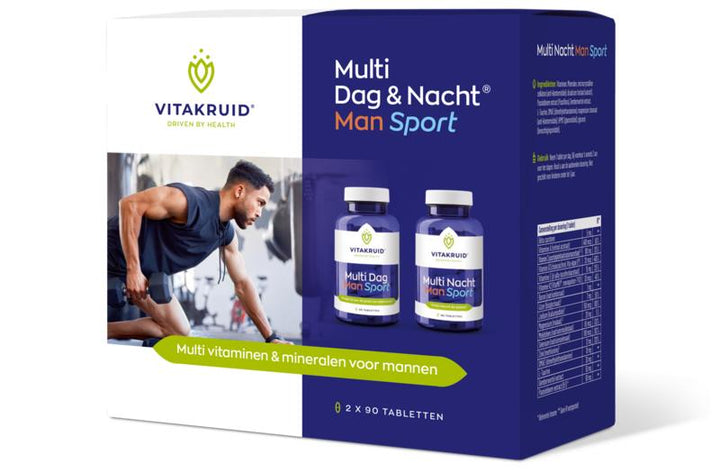 Vitakruid Multi dag & nacht man sport 2 x 90 180 tabletten